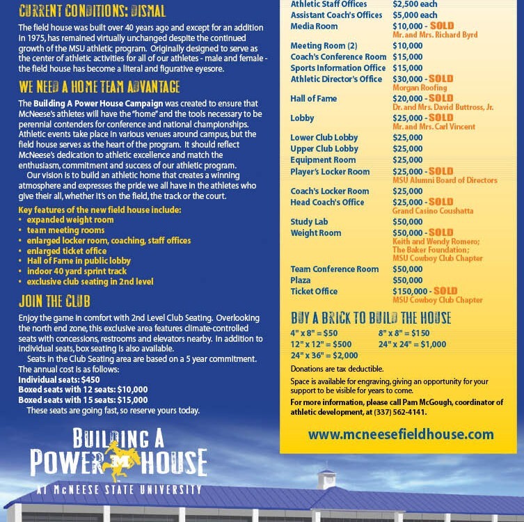 McNeese State University - PowerHouse - Flyer Design